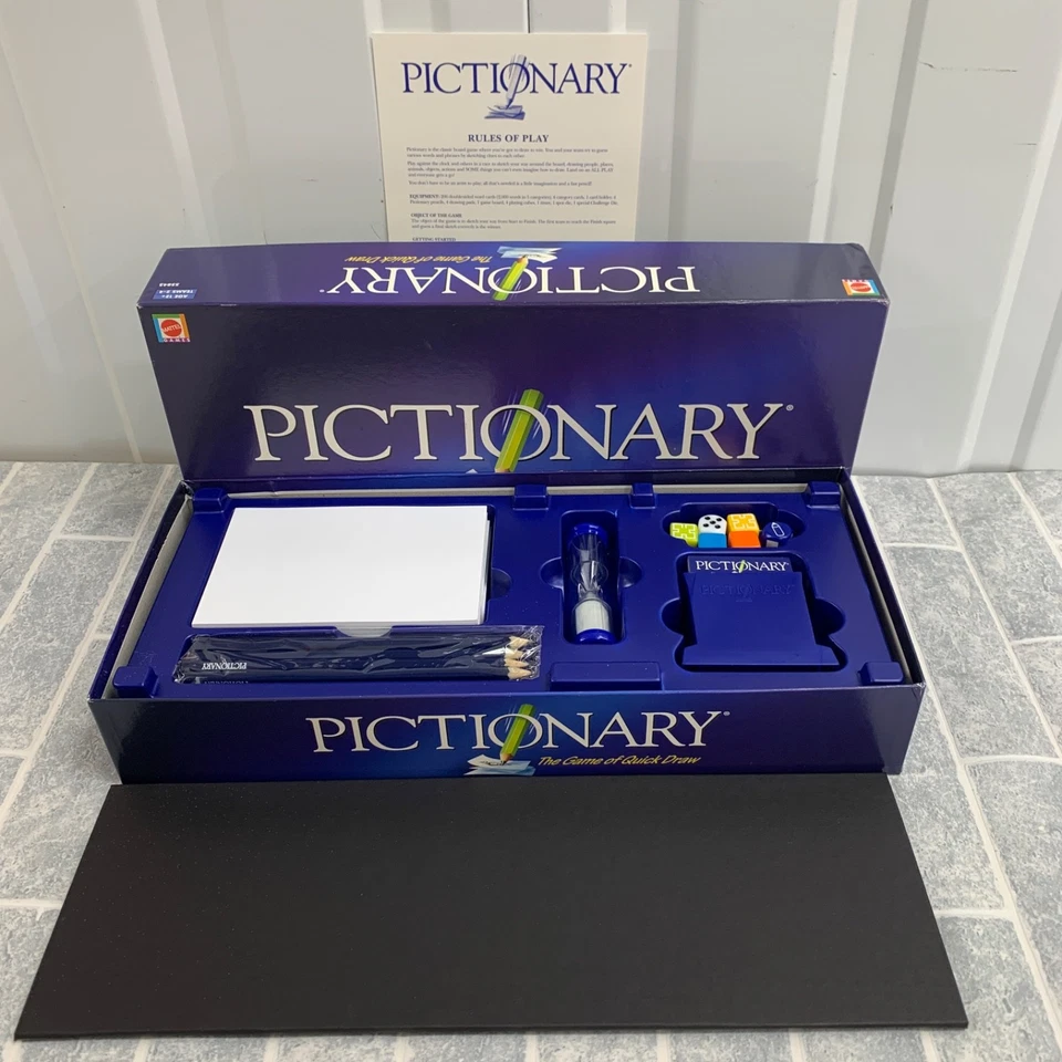 Vintage Pictionary Board Game Family Fun Vintage 1992 Unused Christmas Gift Idea - Image 1 of 4