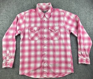 Dixxon Flanell groß "The Ribbon" Top Zustand rosa Krebsbewusstsein - Bild 1 von 11