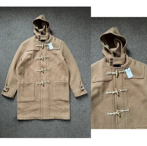 Polo Ralph Lauren Camel Lona Abrigo Palanca Lana Chaqueta con Capucha Nuevo con Etiquetas - Imagen 1 de 9