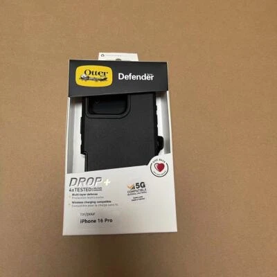 OtterBox Apple iPhone 16 Pro Defender Series Case BLACK includes holster clip