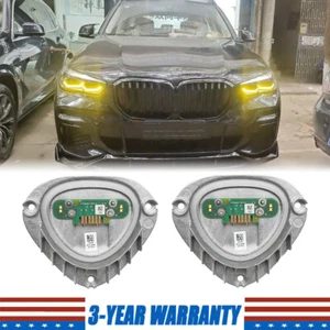 Yellow DRL For BMW For 2019-2022 BMW X5 G05 X6 G06 Angel Eyes LED Module - Picture 1 of 5