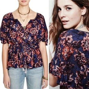 Free People Riverbend Floral Tassel Tunic Size Medium - Picture 1 of 8