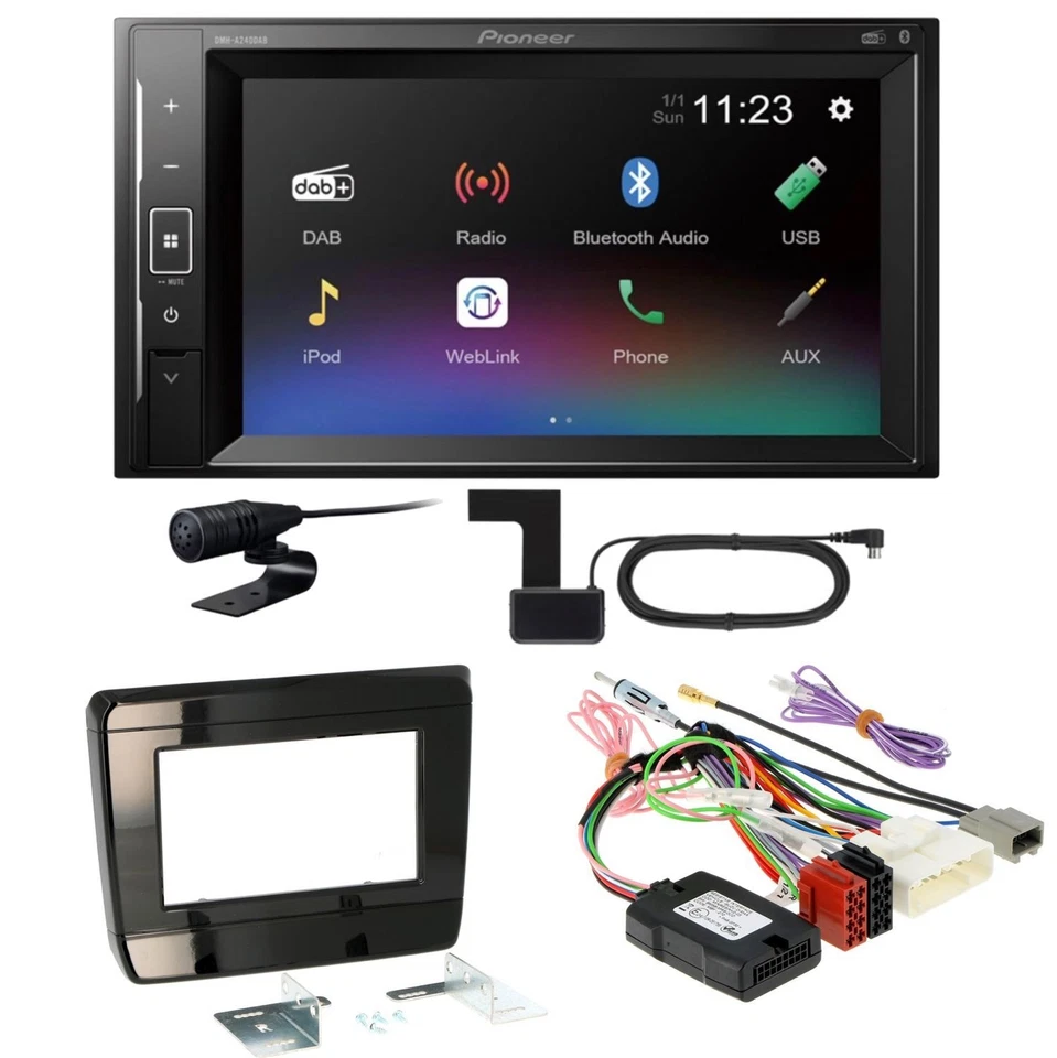 Autoradio Pioneer DMH-A240DAB 2DIN Bluetooth 6.2'' Android Für Auto USB DAB
