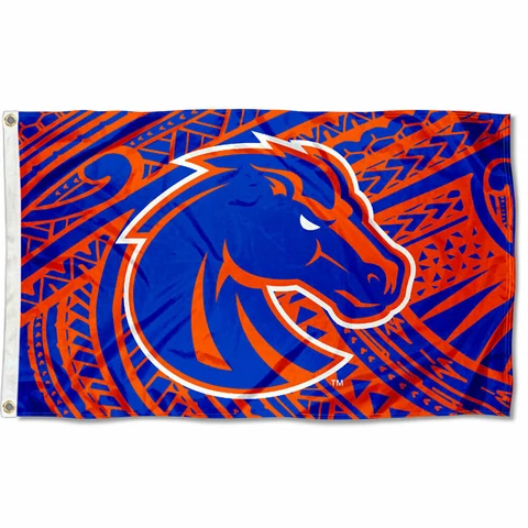 Boise State Broncos Samoan Pattern Flag Large 3x5 Cover