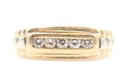 Bague bracelet de montre de style rétro diamant 10 kt jaune 0,45 ctw - 10,17 g