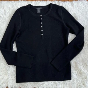 Sarah Spenser women merino wool long sleeve top size M - Picture 1 of 10