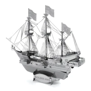 ( ͡° ͜ʖ ͡°) . Puzzle 3D en métal GOLDEN HIND. #58# + Cadeau. - Photo 1 sur 6