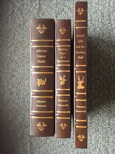 THEODORE ROSEVELT - CLASSIC LIBRARY OF HUNTING & OUTDOOR ADVENTURE (3 Volumes) - Picture 1 of 1