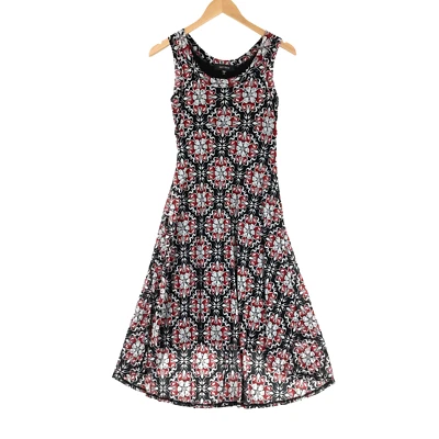 Karen Kane Women's Geometric Floral Sleeveless A-Line Hi-Low Dress Size Small - Image 1 of 4