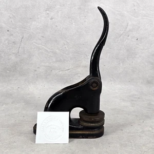 Antique Press Embosser Stamp Seal Cast Iron 1914 Frank L. Gould & Sons Inc. Mass - Picture 1 of 16