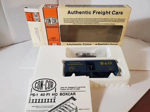 Con-Cor HO Kit #0001-009422 PS-1 Boxcar Kit Baltimore & Ohio NIB - Picture 1 of 5