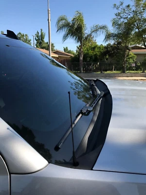 Mástil de antena de acero inoxidable negro de 7" radio AM/FM para Chevrolet Silverado 1999-2005 Foto 1 de 4