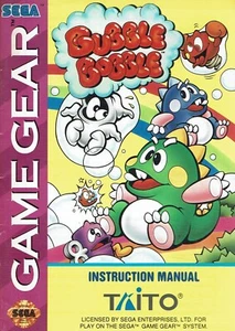 Libretto GAME Gear Bubble Bobble ENG no BOX no gioco B15 - Foto 1 di 1