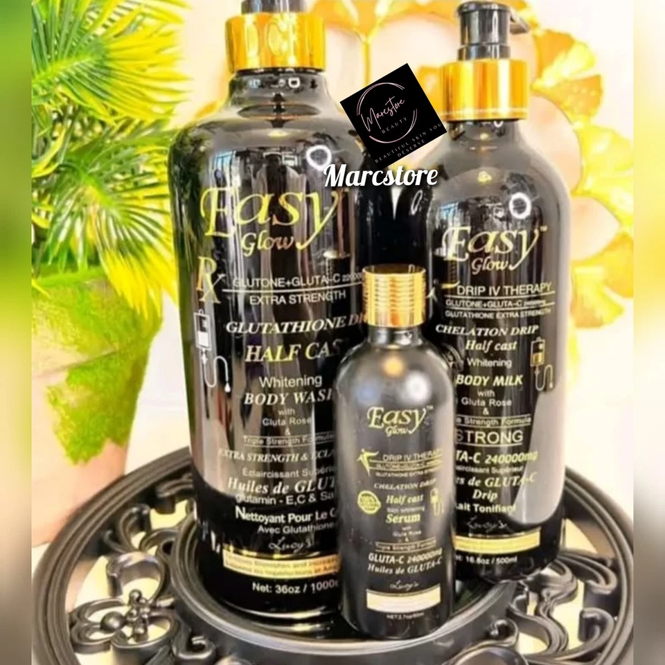 Set Of Easy Glow Whitening Body Milk 500ml, Serum  And Body Wash 1000ml 2 in 1 - Image 1 of 1