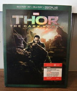 New! Thor: The Dark World (Blu-ray 3D, Blu-ray) Target Limited Edition Slipcover - Picture 1 of 6