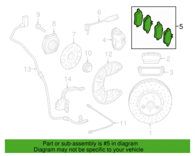 Pastilla de freno de disco trasera original Mercedes Benz GLA 45 AMG 2015-2020 OE 0004206704 Foto 1 de 3