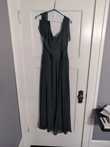 Bill Levkoff Bridesmaid Dress Teal Size 16 - Picture 1 of 5