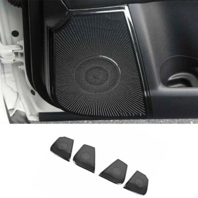 For Nissan Armada 2017-2024 Black Car Door Speaker Horn Overlay Cover Trim 4pcs Foto 1 de 4