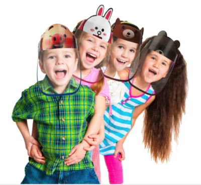 Kids Face Shield Full Mask Children School Cover Protection Safety Anti-Splash - Image 1 of 4