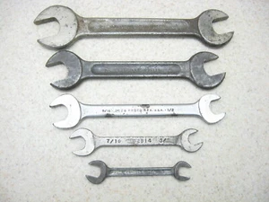 Vtg 5-pc USA Open End Wrench Set 5/16" - 3/4" Mix JP Danielson Proto P&C Penens - Picture 1 of 11