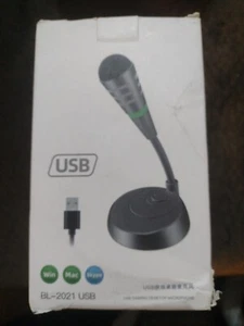 Mini microfono a condensatore USB computer supporto registrazione microfono per PC desktop laptop - Foto 1 di 1