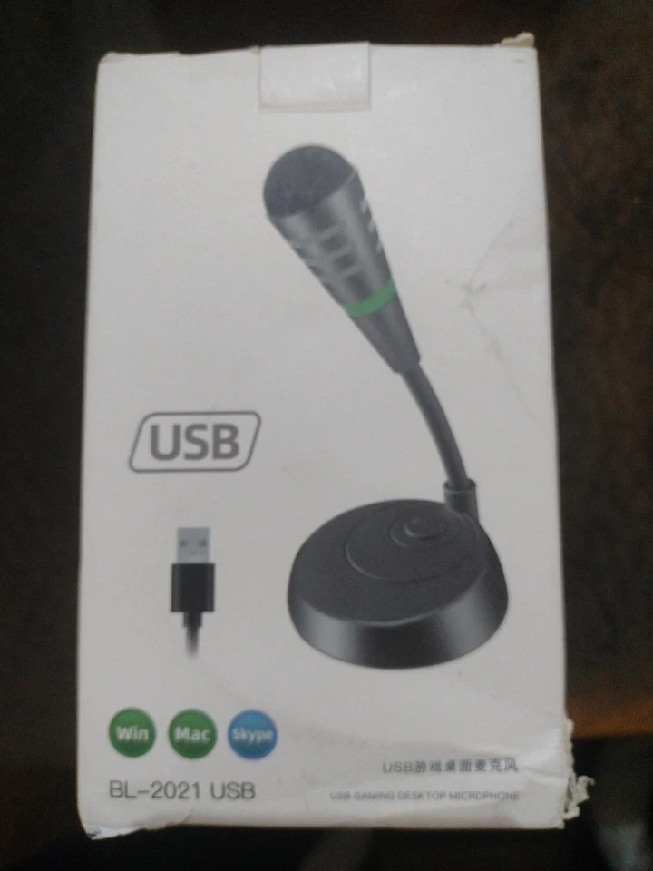 USB Computer Mini Condenser Microphone Stand Recording Mic For PC Desktop Laptop - Image 1 of 1