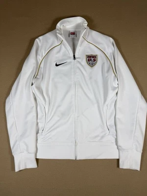 Chaqueta de Colección Años 90 Nike Swoosh Equipo de Fútbol de EE. UU. Cremallera Completa para Mujer Talla Grande Foto 1 de 4