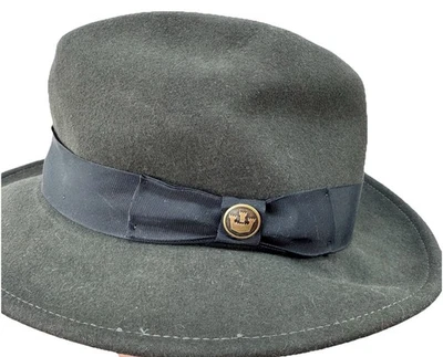 Sombrero Fedora Goorin Bros Dean The Butcher 100 % lana con banda negra talla mediana Foto 1 de 4