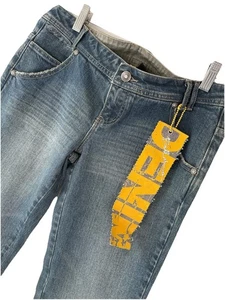 AUTHENTiC BILLABONG LADIES 10 HIPSTER JEANS BNWT Y2K 1990s Vintage R3144 - Bild 1 von 12