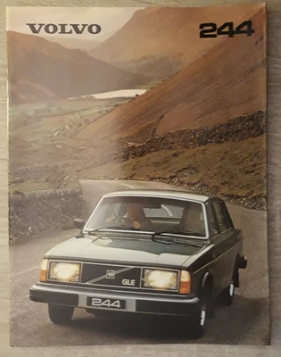 Volvo 244 Saloon Range Brochure 1980 - DL  GL  GLE - Image 1 of 4