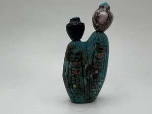 Zuni 4 DONCELLAS DE MAÍZ Fetiche Sandra Quandelacy Libélulas Turquesa Olla F0440 - Imagen 1 de 8