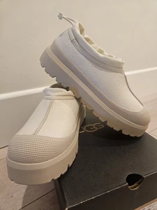 NEU UGG Größe 10 Tasman Weather Hybrid Birke weiß Leder Stiefeletten Vietnam  - Bild 1 von 9