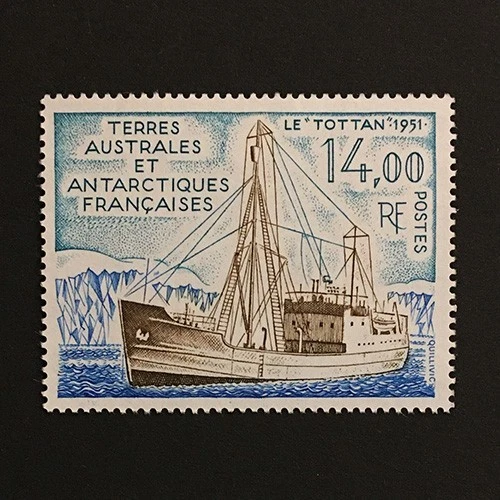 FAAT France Antarctic 1992 single issue MNH ** sailing ship Sc#171 - image 1 of 1