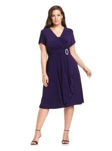 R&M Richards Women's Navy Blue Dress Size 18 - Picture 1 of 2