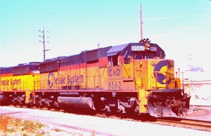 ORIGINAL KODACHROME SLIDE CHESSIE SYSTEM SD-50 #8562 PORTSMOUTH, VA MARCH 1988 - Picture 1 of 1