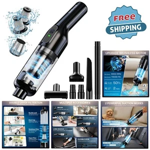 Cordless Handheld Vacuum, 1.3lbs, 16000Pa Suction, Accessories, Home & Car Use - Picture 1 of 8