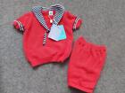 Unisex Knitted Spanish Red 2 Piece Outfit *Pangasa*  Newborn  New/Tags/Boxed