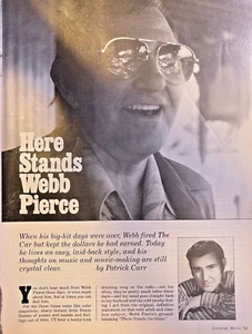 1986 Country Singer Webb Pierce - Picture 1 of 2
