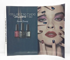 Window Cling - Don't Get Gelled - Get Shellac 11 3/4 in x 10 in- Cnd - Picture 1 of 2