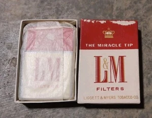 Vtg 1960s L&M FILTER CIGARETTES UNFIRED ROYALITE LIGHTER NEW IN BOX JAPAN NOS  - Picture 1 of 10