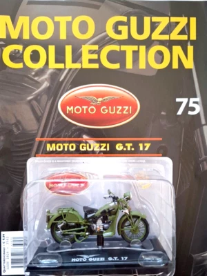 HACHETTE STARLINE 1:24 MOTO GUZZI  G.T. 17  CON FASCICOLO 75 - Immagine 1 di 2