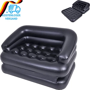 RAPTAVIS Aufblasbare Couch Outdoor Blow up Sofa Bett Luftsofa Für Camping, Doppe - Bild 1 von 12