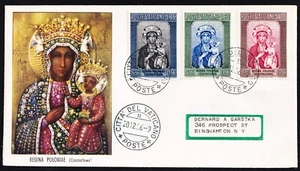 CITTÀ DEL VATICANO. 1956 Madonna Nera di Czestochowa (216-218) . COPERTINA PRIMO GIORNO - Foto 1 di 1