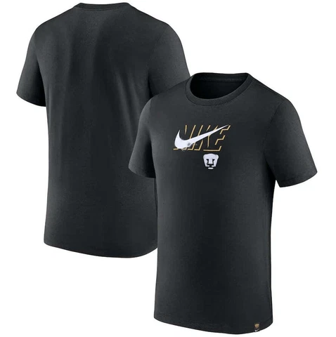 Nike Pumas UNAM 2022-23 Swoosh Club Tee Shirt - Black Cover
