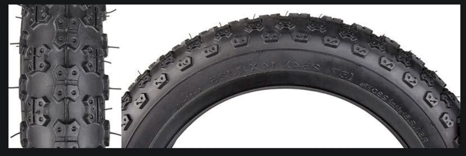 KENDA Mx3 Black 14 X 2.125 BMX Bike Bicycle Tire 14" Inch