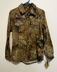 NWT Cabela’s Zonz Western Long Sleeve Camo Outdoor Hunting Shirt Medium - Picture 1 of 5
