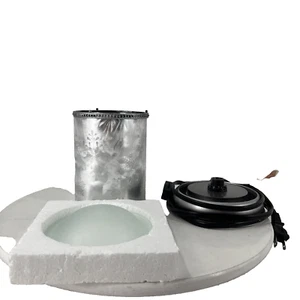 Scentsy SNOWFLAKE SILVER FROST SCHIRM WACHSWÄRMER MIT SOCKEL LAMPENSCHIRM KONVOLUT - Bild 1 von 10