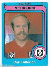 1980 Scanlens (152) Carl DITTERICH Melbourne #