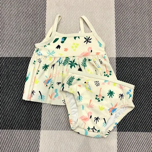 Hanna Andersson Summer Splash Tankini Swimsuit 80 New - Picture 1 of 2