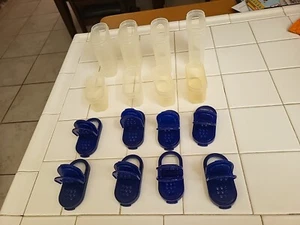 Tupperware 1846 & 1843 modulare Mates Gewürzschüttler Menge 8 blauer Deckel - Bild 1 von 10